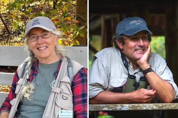 Naturalists Stephanie Mason and Carlos "Charlie" Gómez