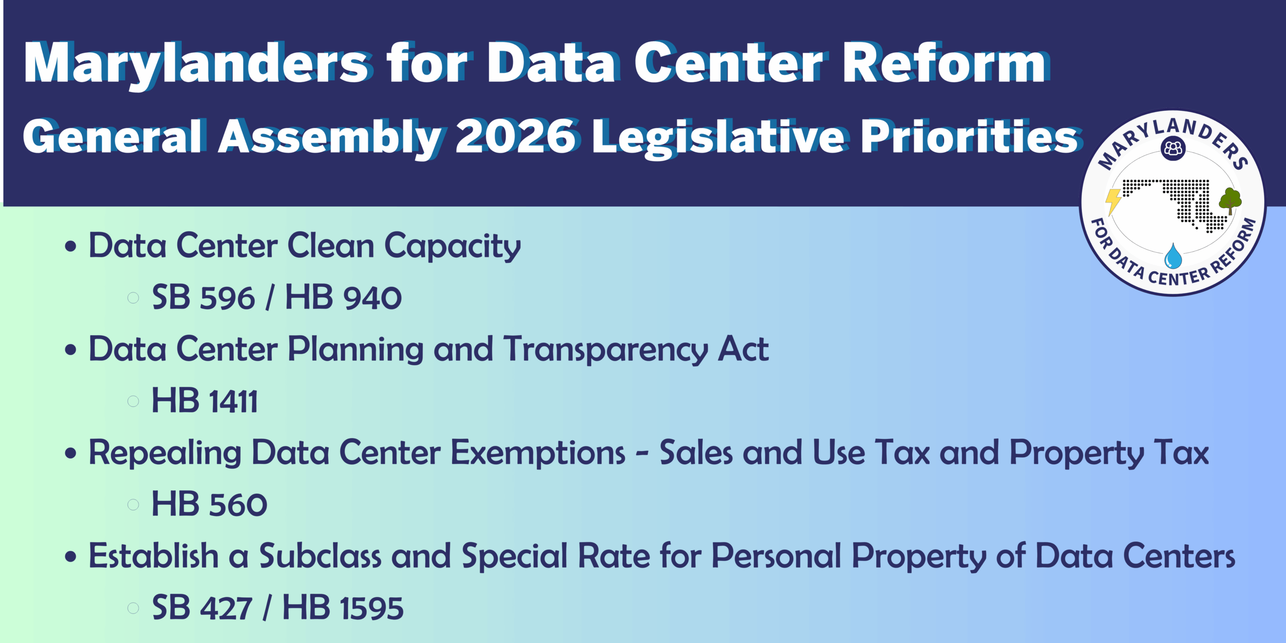 Data Center Bills for MDGA2026